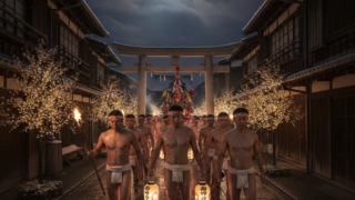 遠野の伝統の裸参り